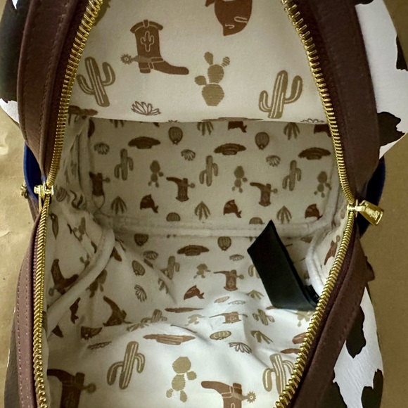 NWT Disney Parks Loungefly Pixar Toy Story Sheriff Woody Mini Backpack - Picture 8 of 9